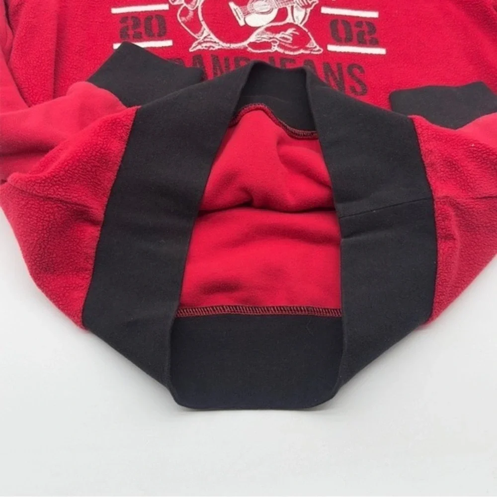 True Religion Buddha Graphic Red‎ Fleece Hoodie Mens Size Small